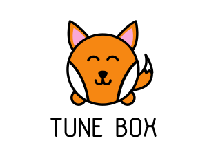 Cute Corgi Dog logo design