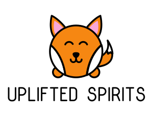 Cute Corgi Dog logo design