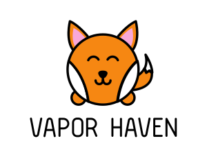 Cute Corgi Dog logo design