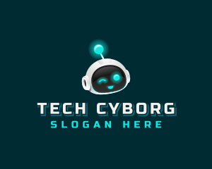 Cyborg Tech Robot Data logo design