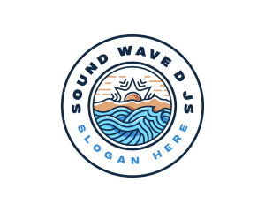 Wave Resort Waterpark logo design