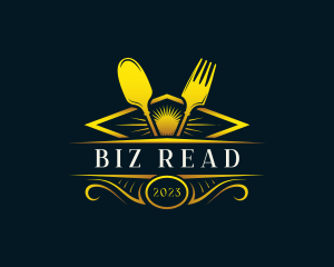 Luxury Dish Restaurant logo design