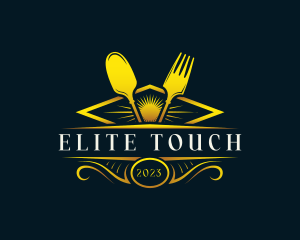 Luxury Dish Restaurant logo design