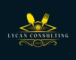 Luxury Dish Restaurant logo design