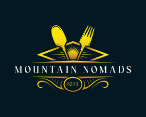 Luxury Dish Restaurant logo design