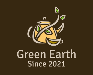 Organic Green Tea  logo design