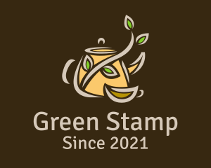 Organic Green Tea  logo design