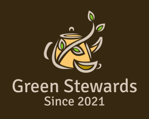 Organic Green Tea  logo design