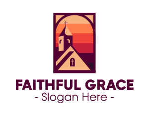 Sunset Worship Chapel logo design