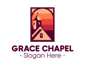 Sunset Worship Chapel logo design