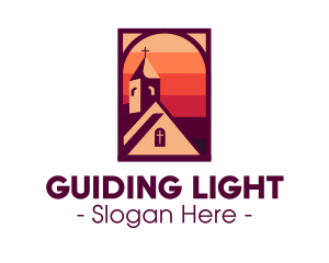 Sunset Worship Chapel logo design