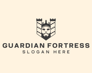 Fortress King Crown logo design