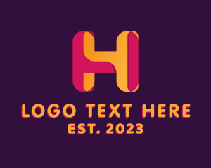 Creative Fun Letter H logo
