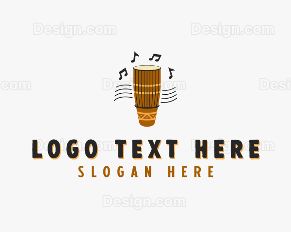 Drum Musical Instrument Logo