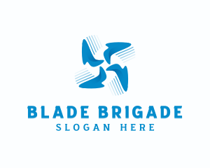 Blade Propeller Exhaust logo design