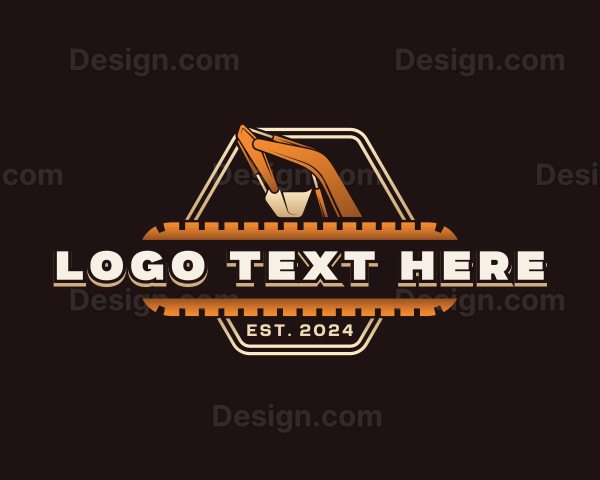 Industrial Excavator Contractor Logo