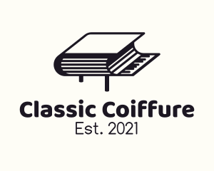 Classic Piano Book logo design