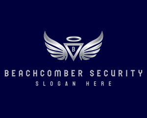 Wing Triangle Security logo design