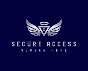 Wing Triangle Security logo design