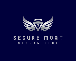 Wing Triangle Security logo design