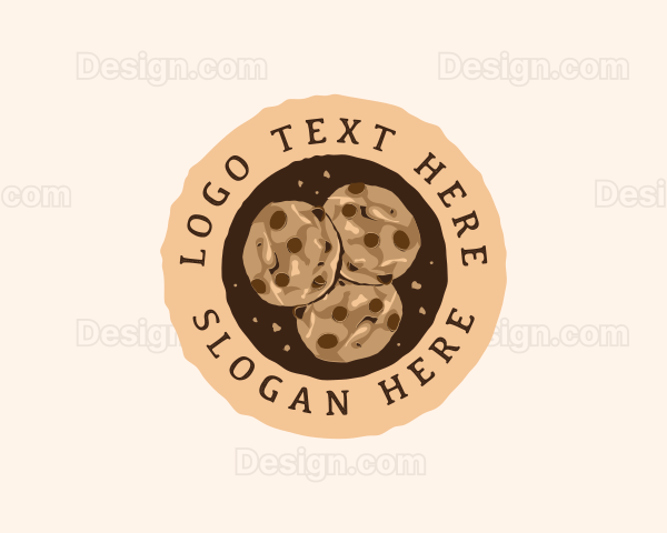 Chocolate Cookies Dessert Logo