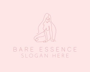 Naked Female Model logo design