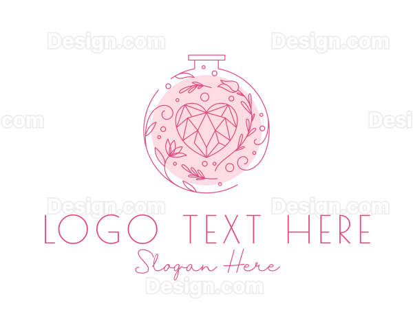 Floral Perfume Crystal Logo