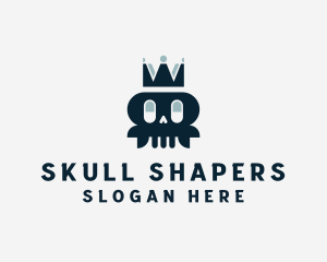 Skull Skeleton Crown logo