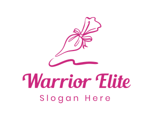 Pink Ribbon Icing Bag logo