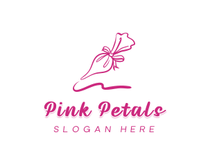 Ribbon Icing Bag logo design