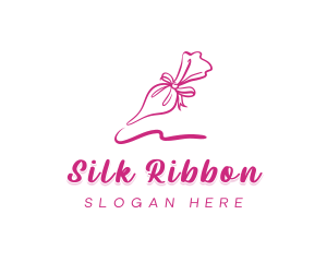 Ribbon Icing Bag logo design