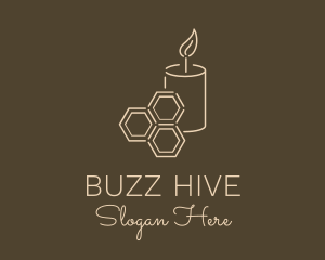 Honeycomb Wax Candle logo design