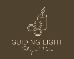 Honeycomb Wax Candle logo design