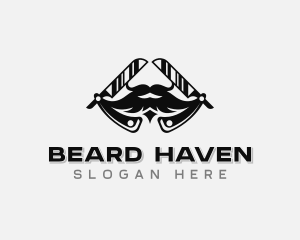 Razor Barbershop Beard logo