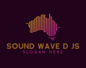 Dj Sound Wave Australia logo design