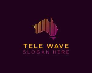 Dj Sound Wave Australia logo design