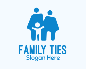 Blue Family Home logo design