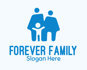 Blue Family Home logo design