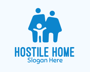 Blue Family Home logo design