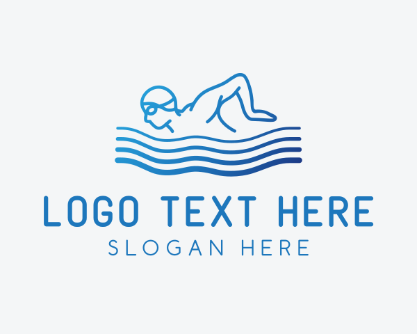Swimming logo example 4