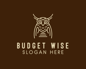 Wise Owl Bird  logo design