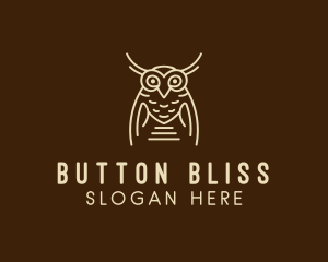 Wise Owl Bird  logo design