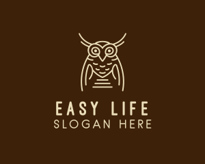 Wise Owl Bird  logo design