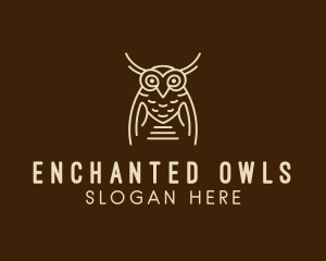 Wise Owl Bird  logo