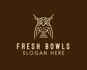 Wise Owl Bird  logo design