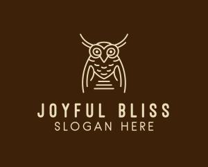 Wise Owl Bird  logo design