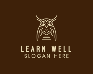 Wise Owl Bird  logo design