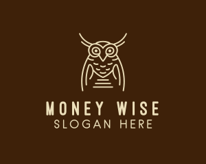 Wise Owl Bird  logo design