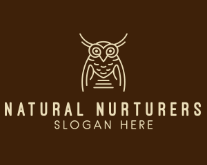 Wise Owl Bird  logo design