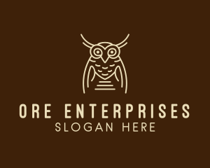 Wise Owl Bird  logo design